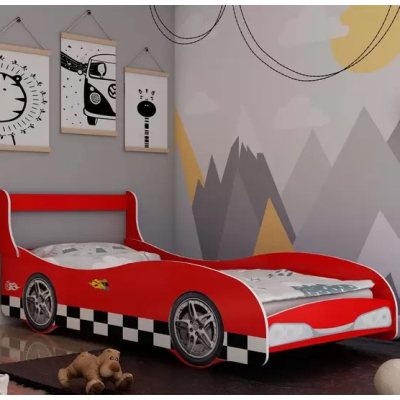 imagem do produto Cama Infantil Carro com Grade de Proteção Rally - Gelius - Exclusiva Móveis