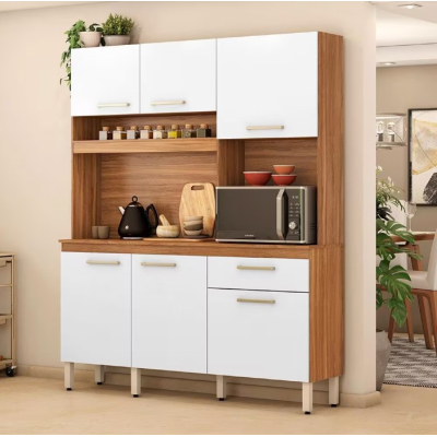 Cozinha Compacta  Álamo com 6 Portas e 1 Gaveta - Demóbile - Exclusiva Móveis